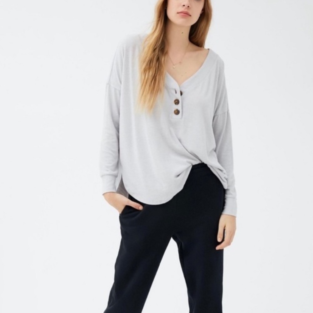 Urban Outfitters Out From Under Blaine Oversized Henley Top